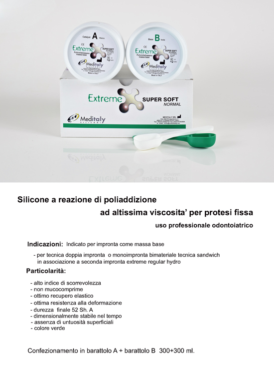 meditaly extreme super soft normal siliconi studio