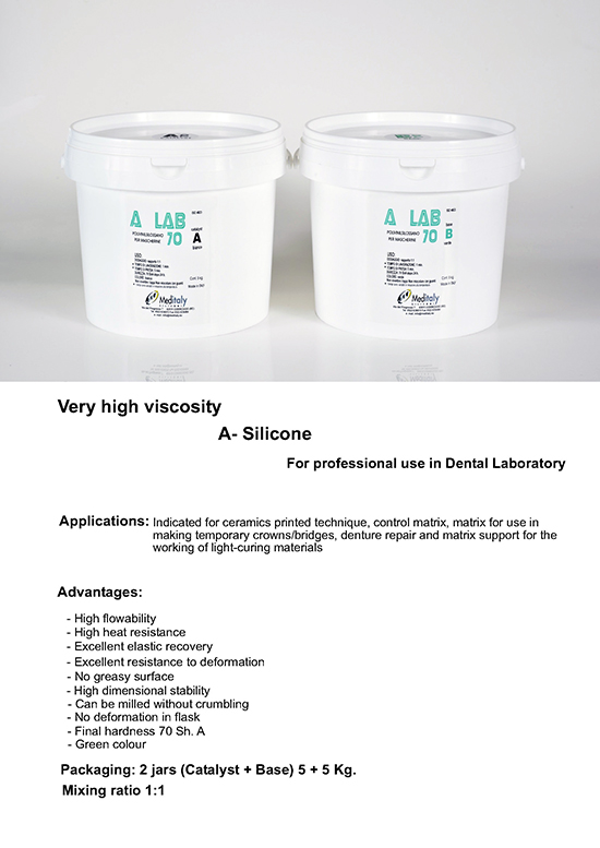 meditaly a lab 70 siliconi labortorio
